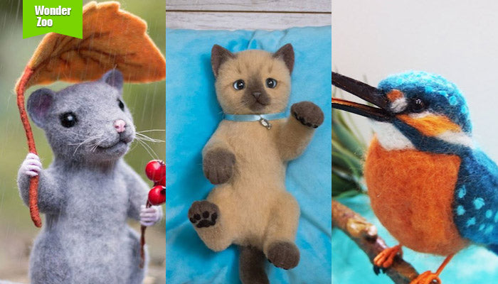 [2016.9.24] Wonder Zoo | Needle Felted Wool Animals Projects Inspiration & Ideas