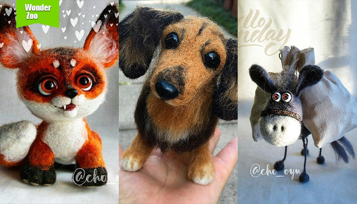 [2016.10.26] Wonder Zoo | Needle Felted Wool Animals Projects Inspiration & Ideas
