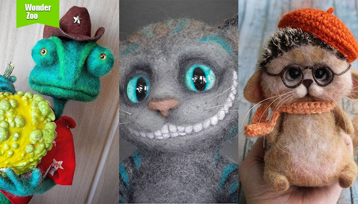 [2016.10.16] Wonder Zoo | Needle Felted Wool Animals Projects Inspiration & Ideas