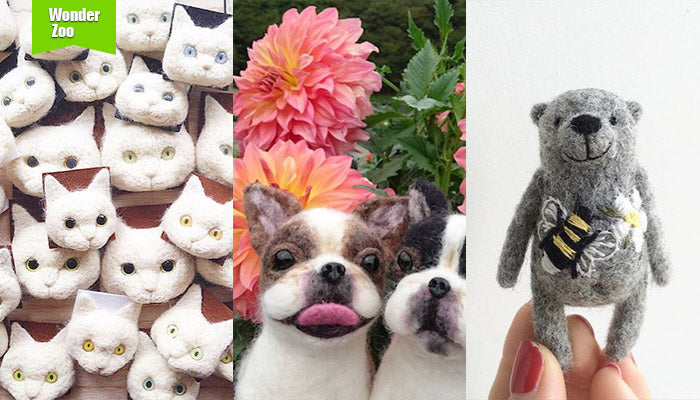 [2016.10.1] Wonder Zoo | Needle Felted Wool Animals Projects Inspiration & Ideas