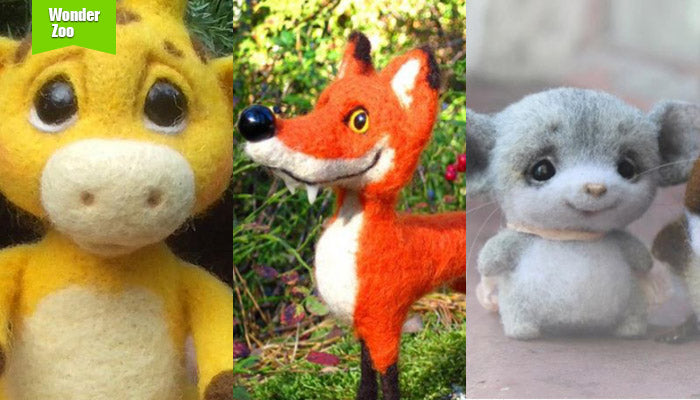 [2016.10.11] Wonder Zoo | Needle Felted Wool Animals Projects Inspiration & Ideas