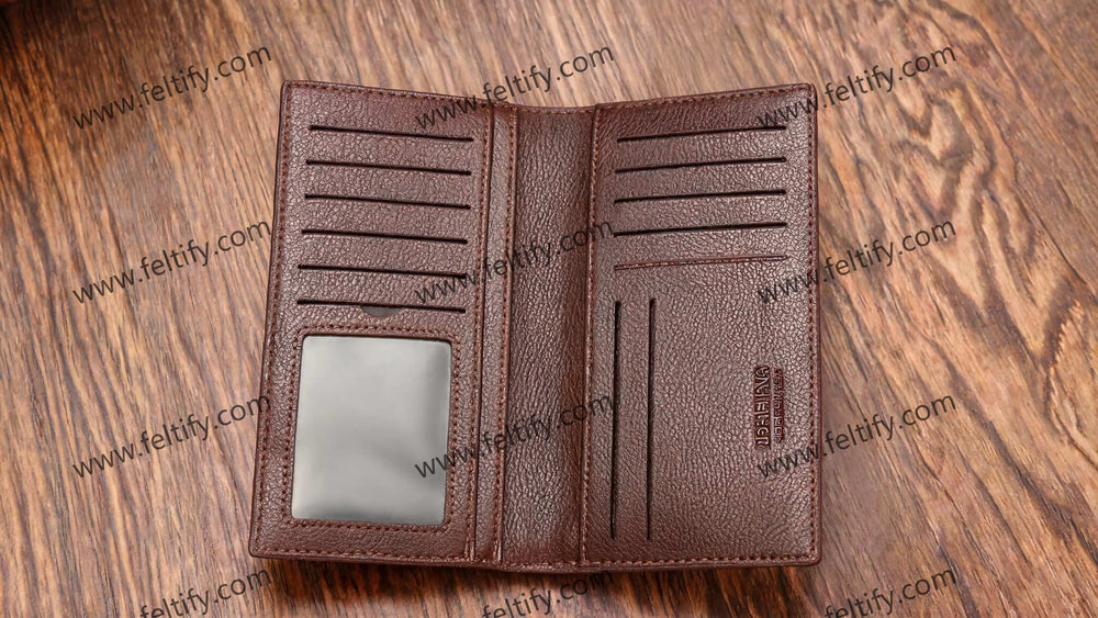 Free Leather Pattern Download: Multi-Card Slot Long Wallet Pattern for Men