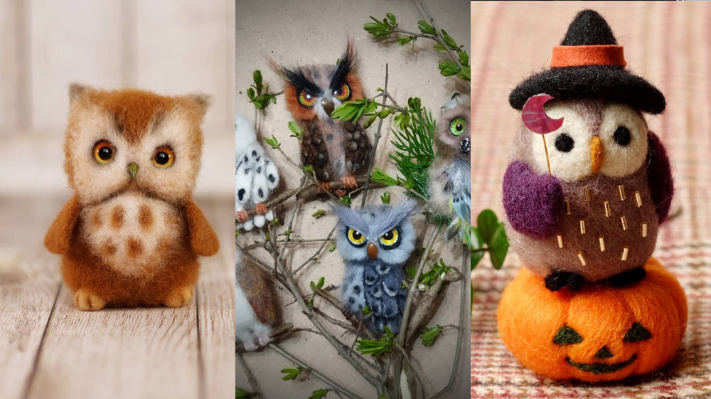 How to Make a Needle Felted Owl {Photo Tutorial} - Petals to Picots