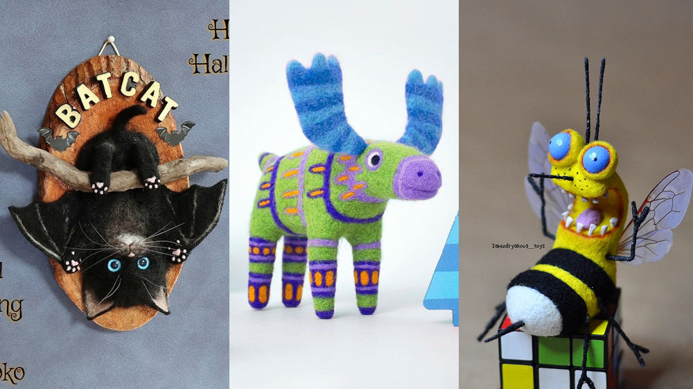 20 Cute Needle Felted Animals | Cute Needle Felting Ideas