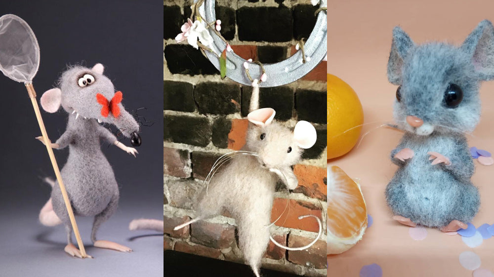 20 Cute Needle Felted Mice | Cute Needle Felting Ideas | Cute Needle Felted Animals | Cute Needle Felting Animals Ideas