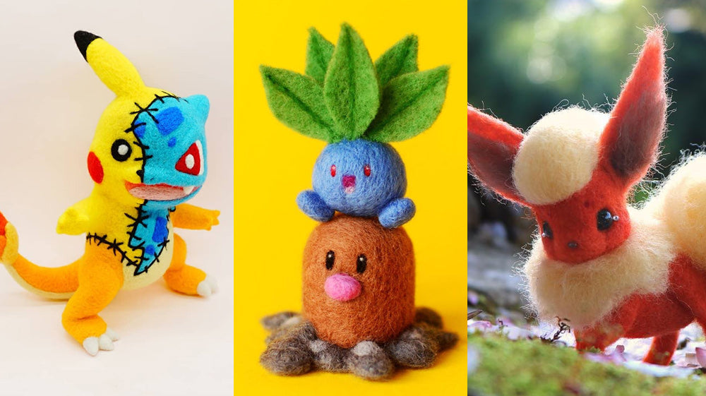 20 Cute Needle Felted Pokemon | Cute Needle Felting Ideas