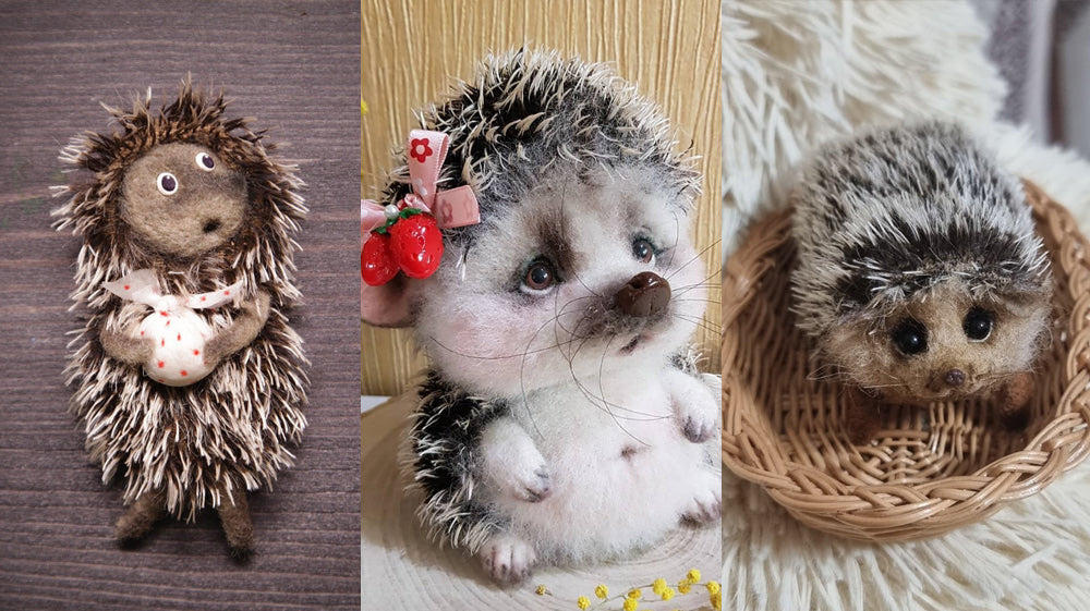 20 Cute Needle Felted Hedgehogs | Cute Needle Felting Ideas | Cute Needle Felted Animals | Cute Needle Felting Animals Ideas