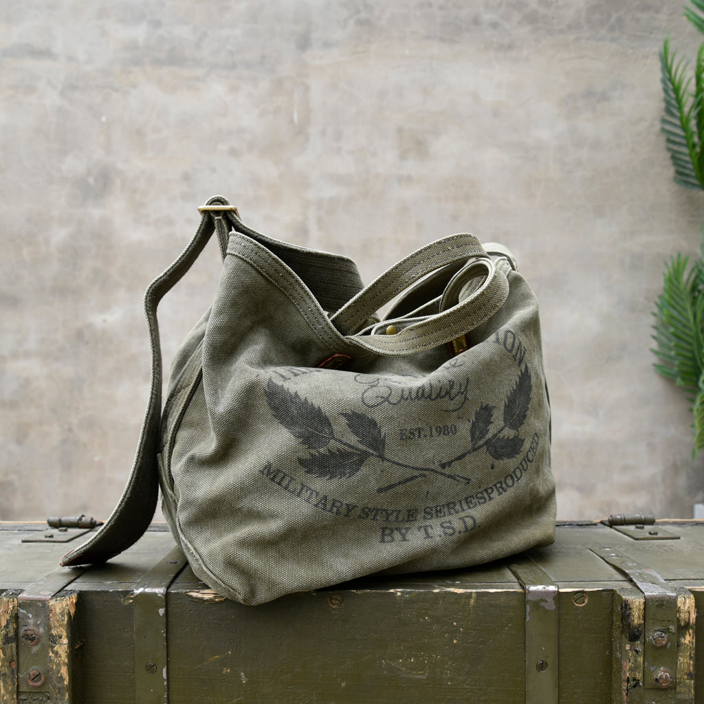 GOOD GRIEF! POUCH WITH FOLDING TOTE 緑 SmallSidePocketTote_BIP052CN_O
