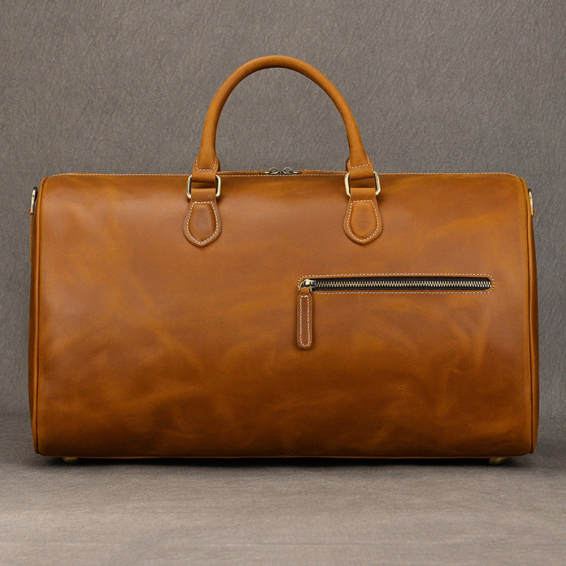 Leather Weekender Bag for Men Vintage Leather Weekend Bag for Men - iwalletsmen