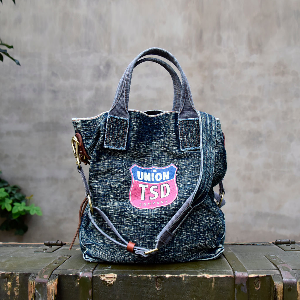Blue Jean Vertical Tote Bag 
