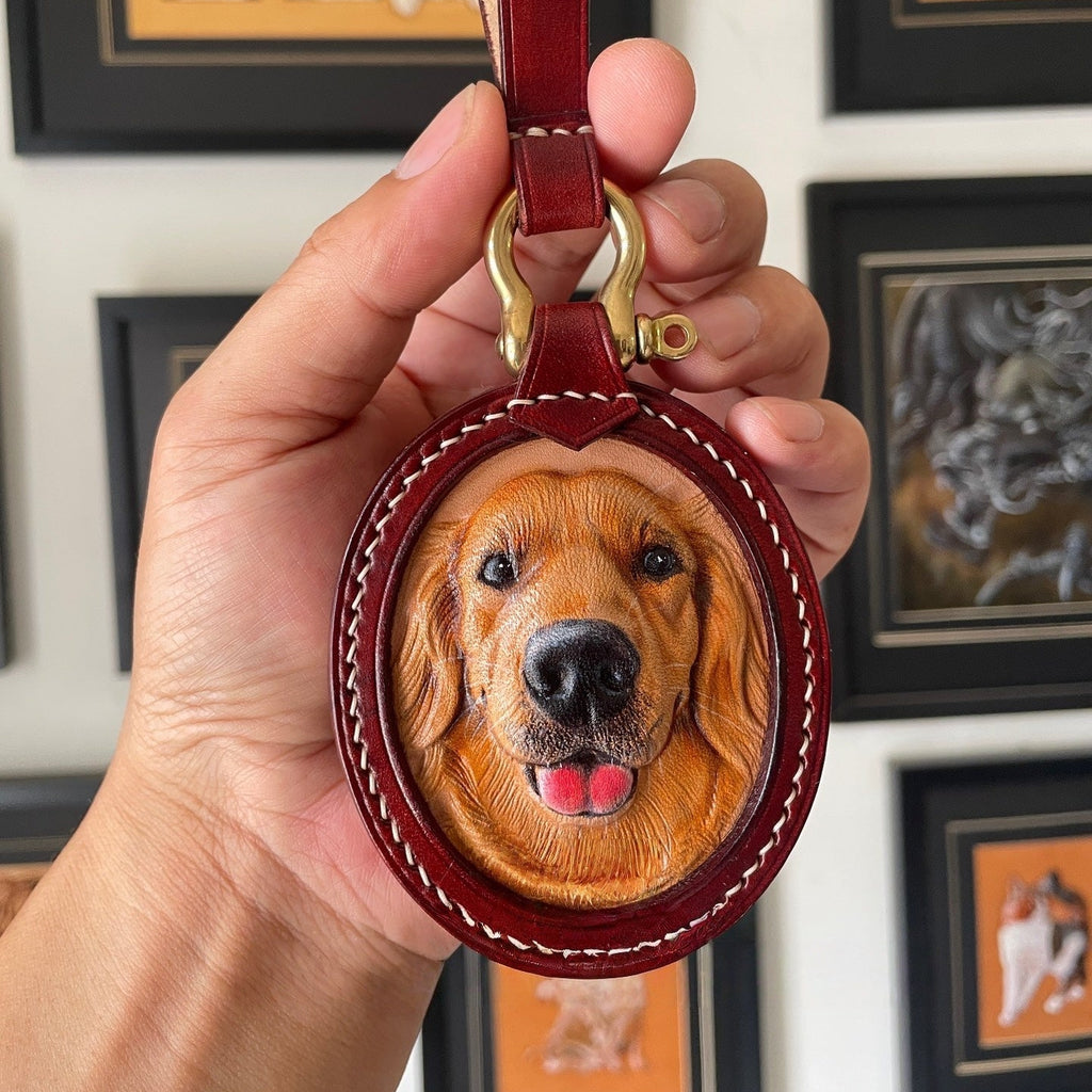 Unique Pet Memory Gifts Pet Memorial Gifts Tooled Leather Dog Memorial Necklace Pendent