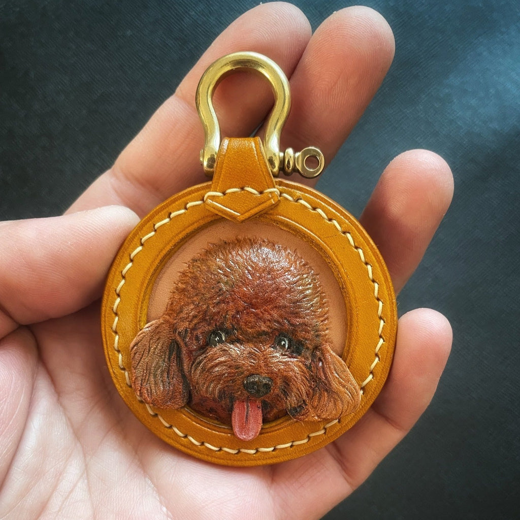 Pet Loss Presents Tooled Leather Pet Memorial Gifts Dog Memorial Necklace Pendent