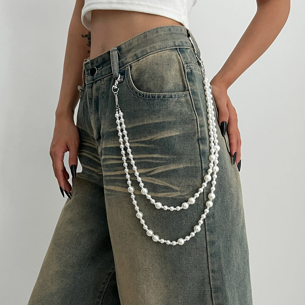 Fake Pearl Wallet Chain for Women