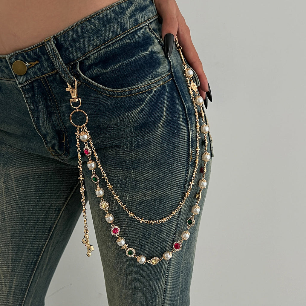 Pearl Wallet Chain for Women 