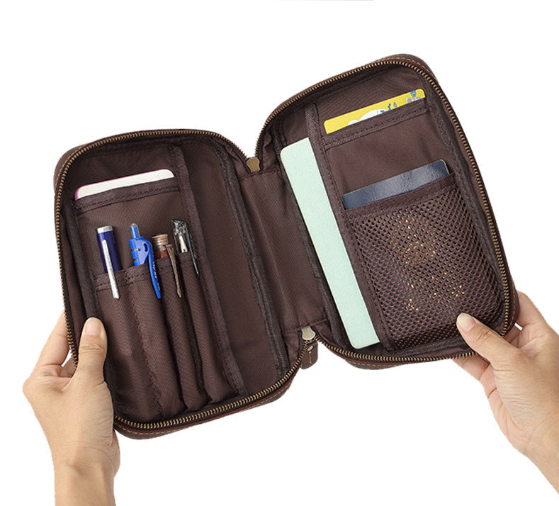 Leather Mini Briefcase ipad Mini Briefcase for Men Mini Briefcase Bag Leather - iwalletsmen