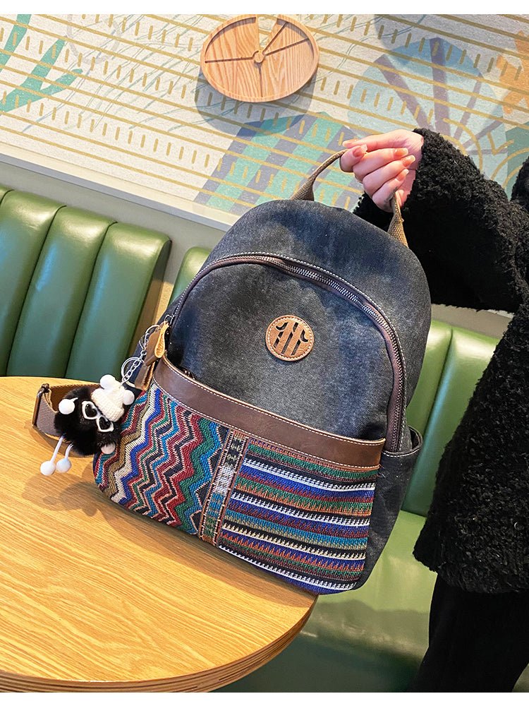 boho mini backpack Style Womens Vintage Black Gray Embroidery Boho Backpack – Feltify Cavy Fishing Shifter Minnow Size:1/4oz 6/0 Hook Core Hemp’s mini boho SummerArrivalsAcc