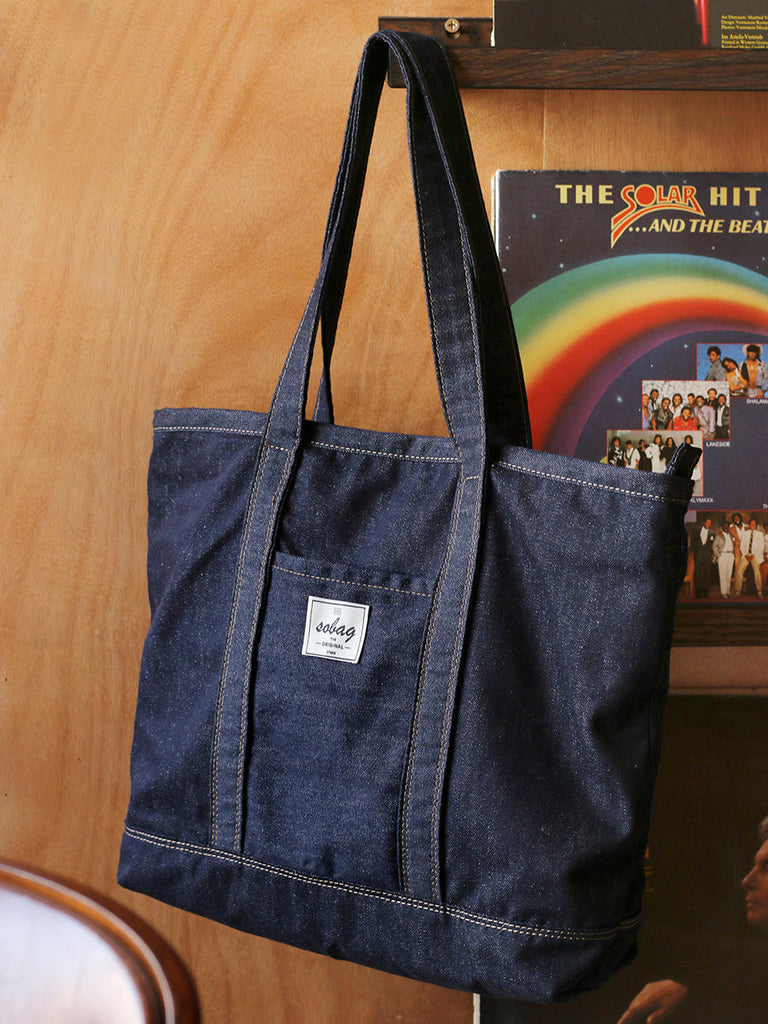 Mens Blue Denim Large Tote Bags Denim Handbag Denim Large Tote