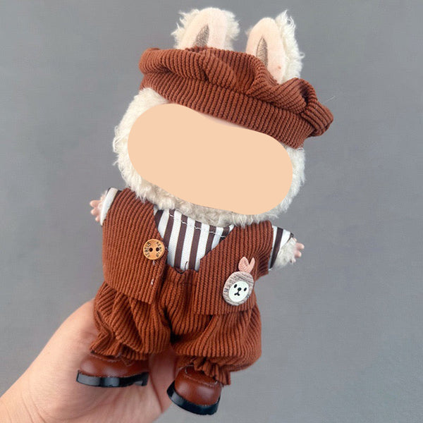 Labubo Clothes Blue JK skirt suit Keychain Labubo Clothing Labubo Labubo Doll Clothes main image 1