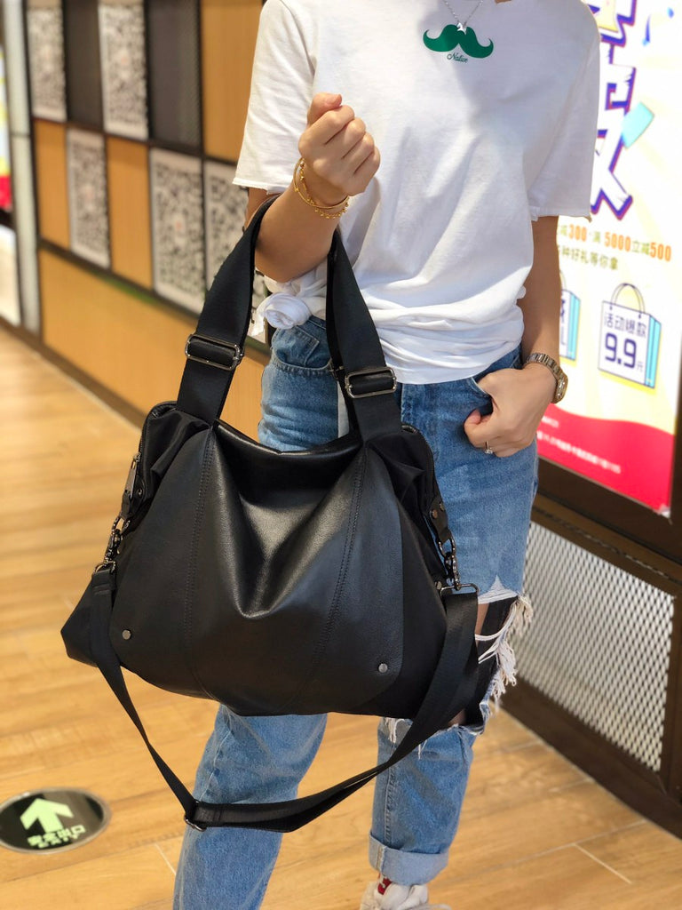 crossbody nylon travel bags Black Nylon Crossbody Bag Womens Nylon Travel Bag Nylon Duffle Bag for –  Feltify
