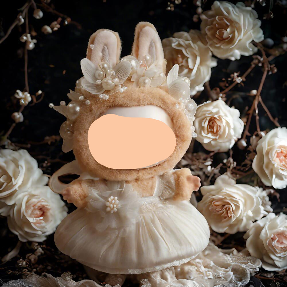 Wedding Dress Have a Seat Labubo Doll Clothes Groom's Suit