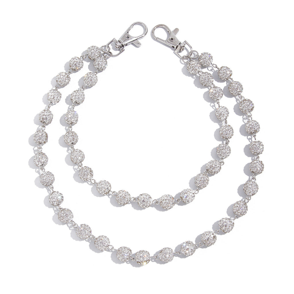 Diamond Ball Wallet Chain - iChainWallets