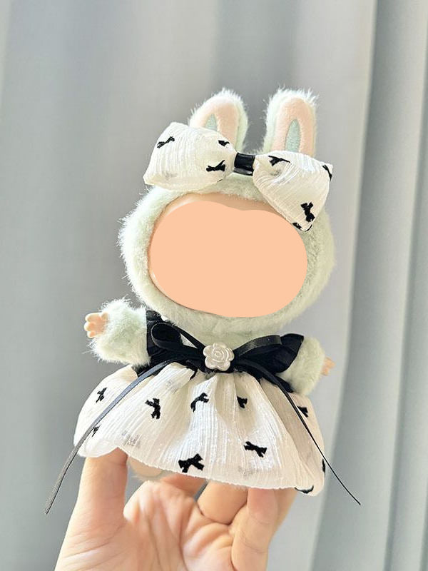Bow Dress + Straw Hat Labubo Clothes Keychain Labubo Clothing Labubo K –  Feltify