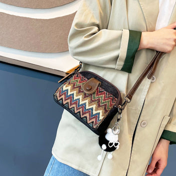 【ithinkso】puffy shoulder & cross ショルダーバッグ☆追跡付 Booby Emboss Bowling Shoulder Bag/ブービーエンボスボウリング