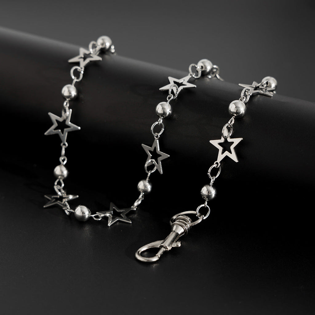 Ball Wallet Chain Mens Stars Biker Wallet Chain Beaded Wallet Chain - iChainWallets