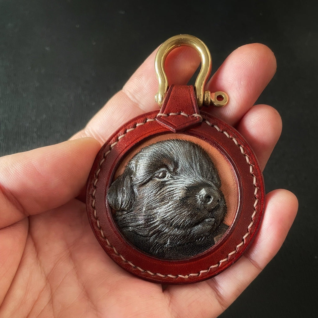 Pet Memorial Ideas Tooled Leather Pet Memorial Gifts Dog Memorial Necklace Pendent