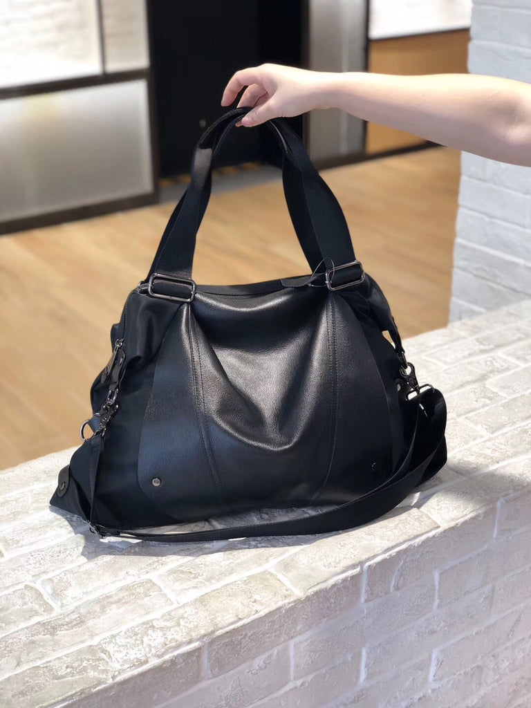 Black Nylon Crossbody Bag Womens Nylon Travel Bag Nylon Duffle Bag for – Feltify