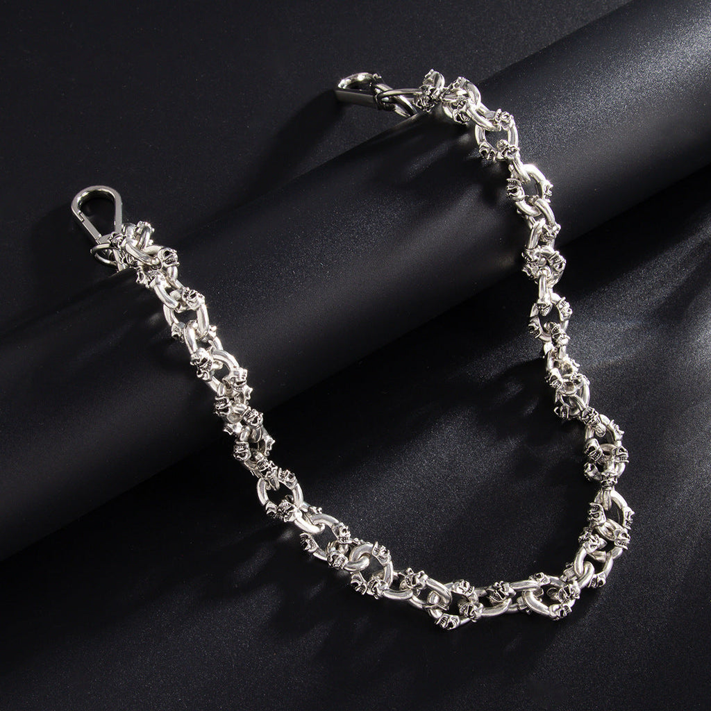 Skull Biker Wallet Chain Cool Wallet Chain - iChainWallets