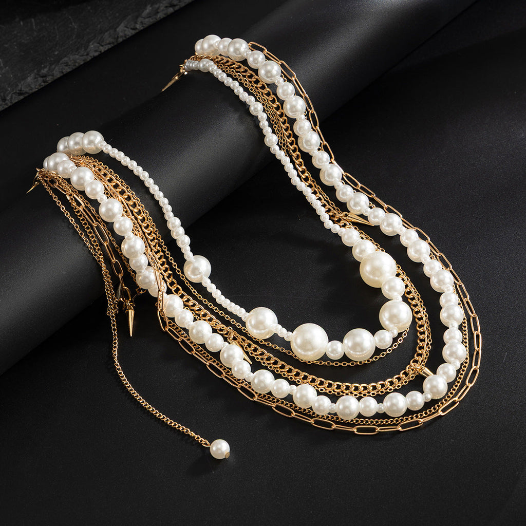 Pearl Layered Wallet Chain with Tassel - iChainWallets