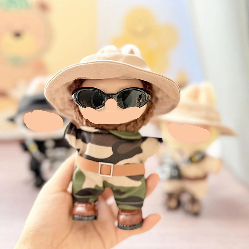 Spring Labubo Clothes Camouflage Jumpsuit Boy Labubo Outfits Keychain Labubo Clothing
