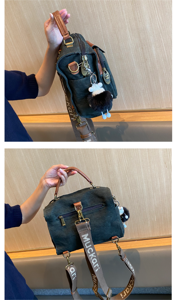 Green Canvas Convertible Backpack Messenger Bag Canvas Convertible Cro