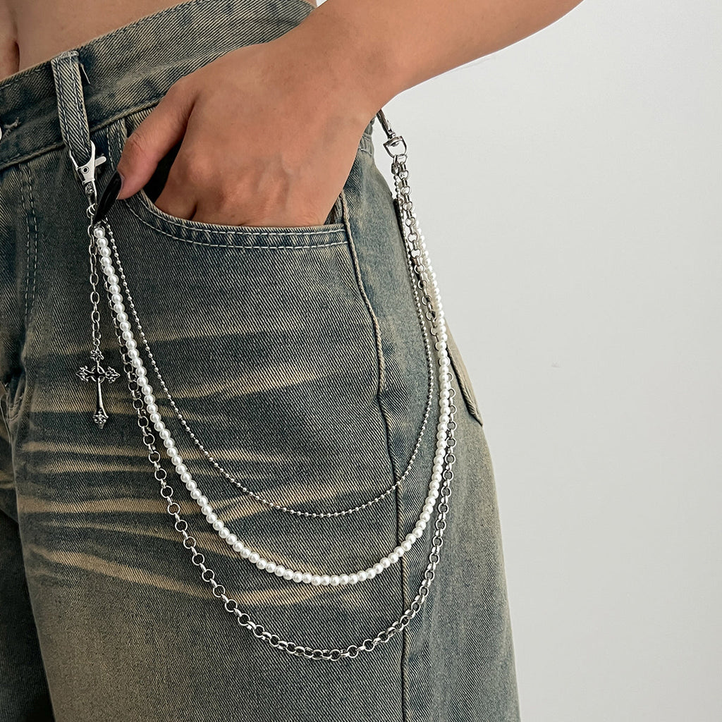Pearl Wallet Chain for Women 