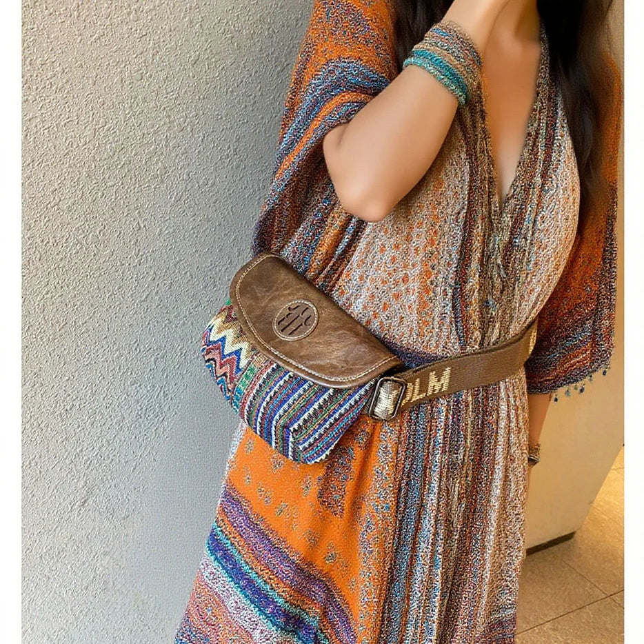 Small Bohemian Shoulder Bag Waist Bag 