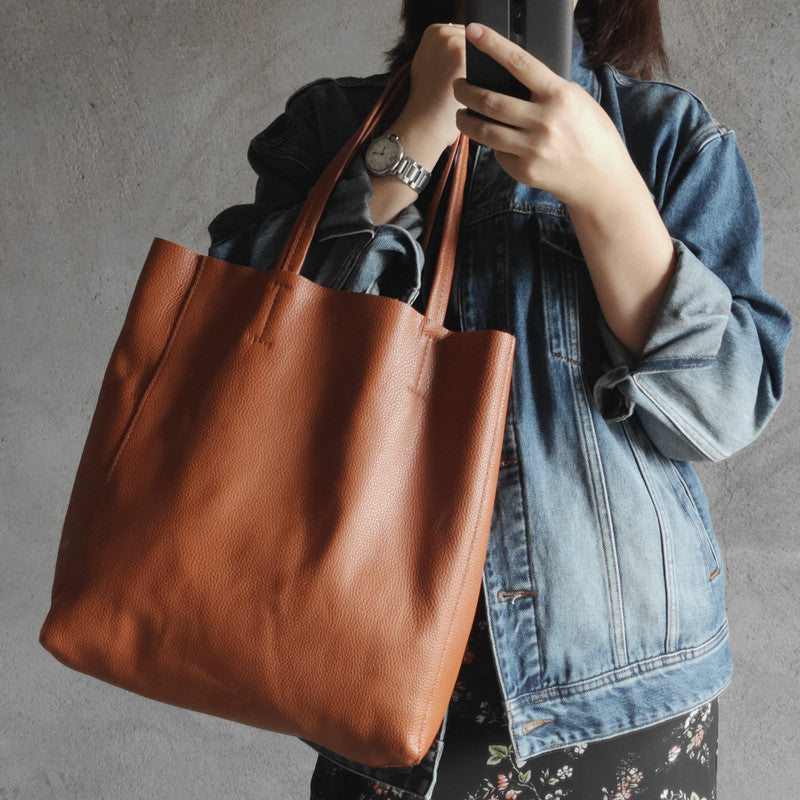 Large Leather Tote Bag Womens Leather Tote Bags zip tote leather​ Brown Leather Laptop Tote Bag