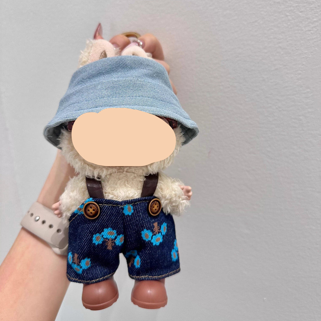 17cm Labubu Clothing Small flower set Keychain Labubu Clothes Have a Seat Labubu Doll Clothes