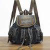 Vintage Denim Blue Womens Backpack Bag School Backpack Blue Denim Laptop Backpacks For Womens