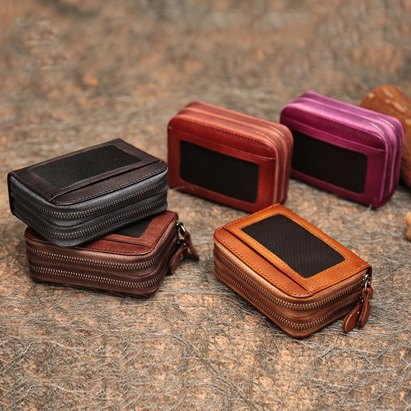 Small leather wallets for ladies hot sale