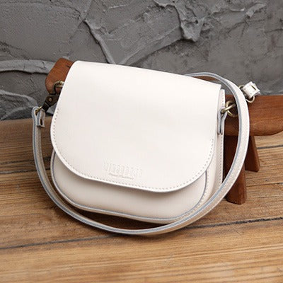 Cute Coffee LEATHER Flip Side Bag Handmade WOMEN Envelope Crossbody BAG  Purse FOR WOMEN