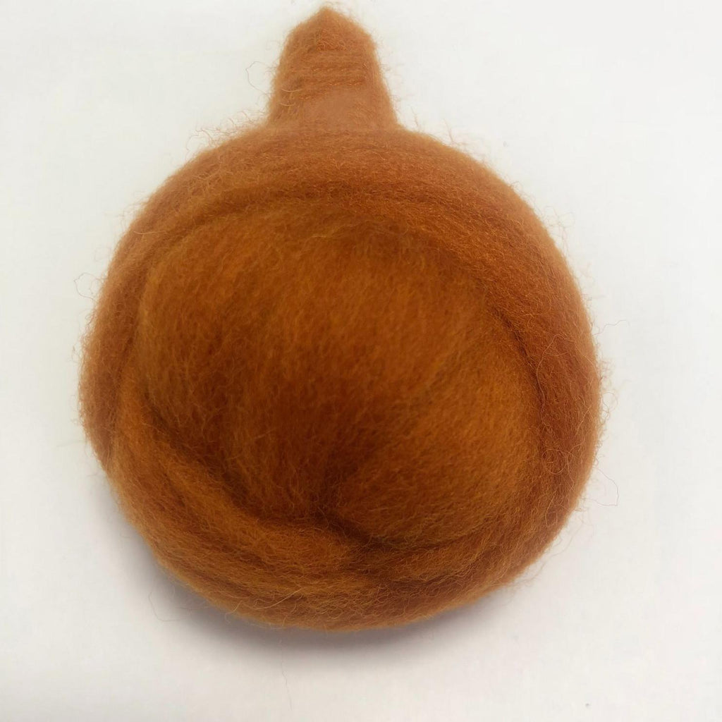 Needle felted wool felting gold brown wool Roving for felting supplies –  Feltify