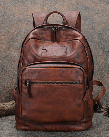 best vintage laptop backpack Brown Leather Bag Rucksack Womens 16 inches Backpa – Feltify anti‐fouling finish Swim Jig BEST ROD AND REEL Color:Rose Pink