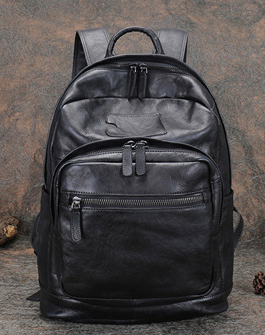 Best Brown Leather Bag Rucksack Womens Vintage 16 inches Laptop Backpa – Feltify