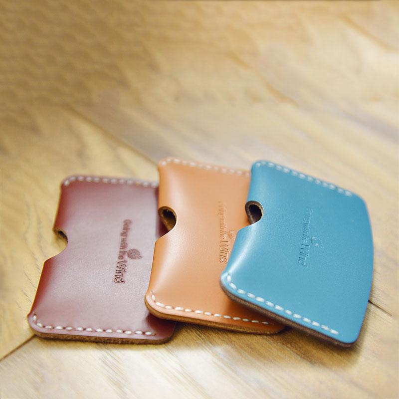 CUTE PERSONALIZED Women Card Holder Pouch HANDMADE LEATHER MONOGRAMMED GIFT CUSTOM Card Wallet Holder