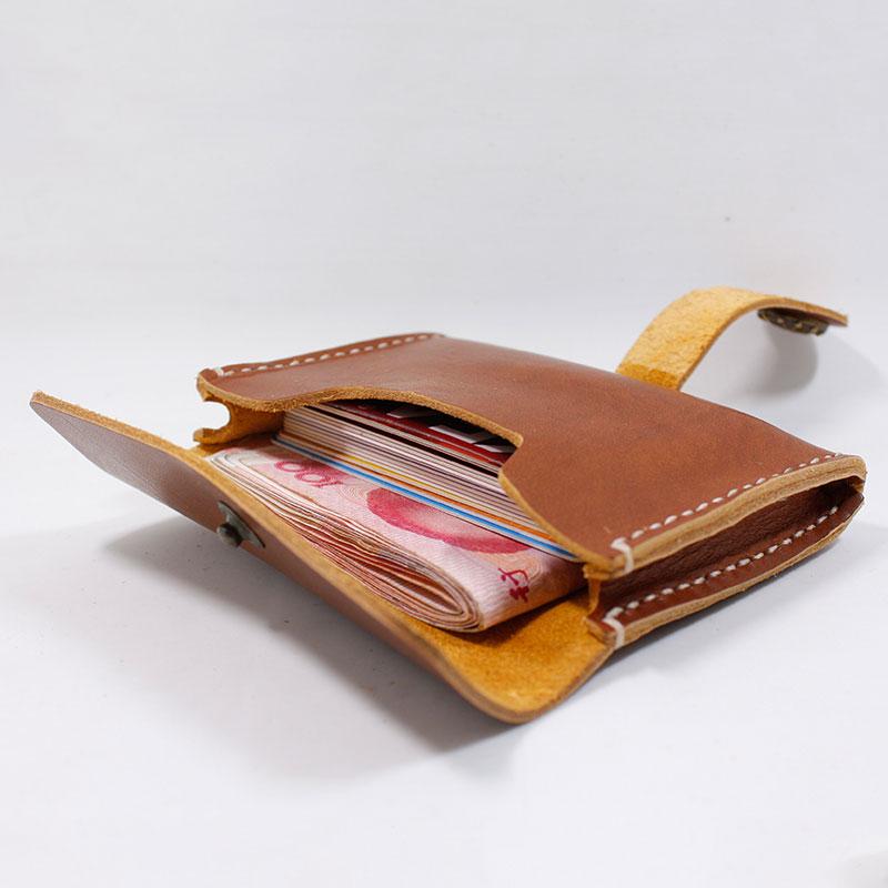 HANDMADE LEATHER CUTE Women Card Change Holder Pouch PERSONALIZED MONOGRAMMED GIFT CUSTOM Coin Wallet Holder