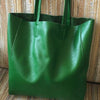 Soft Leather Tote Bag Womens Leather Tote Green Leather Tote Leather Work Tote