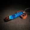 Wooden Necklace Wood Resin Handmade Geometric Charm Pendant Gift Jewelry Accessories Women