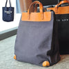 Black Canvas Leather Mens Tote Shoulder Bag Messenger Bag Gray Tote Handbag For Men and Women - iwalletsmen