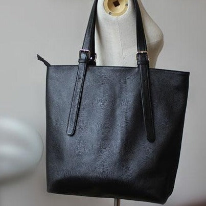 Handmade Vintage Leather Oversize Tote Bag Shoulder Bag Handbag For Women
